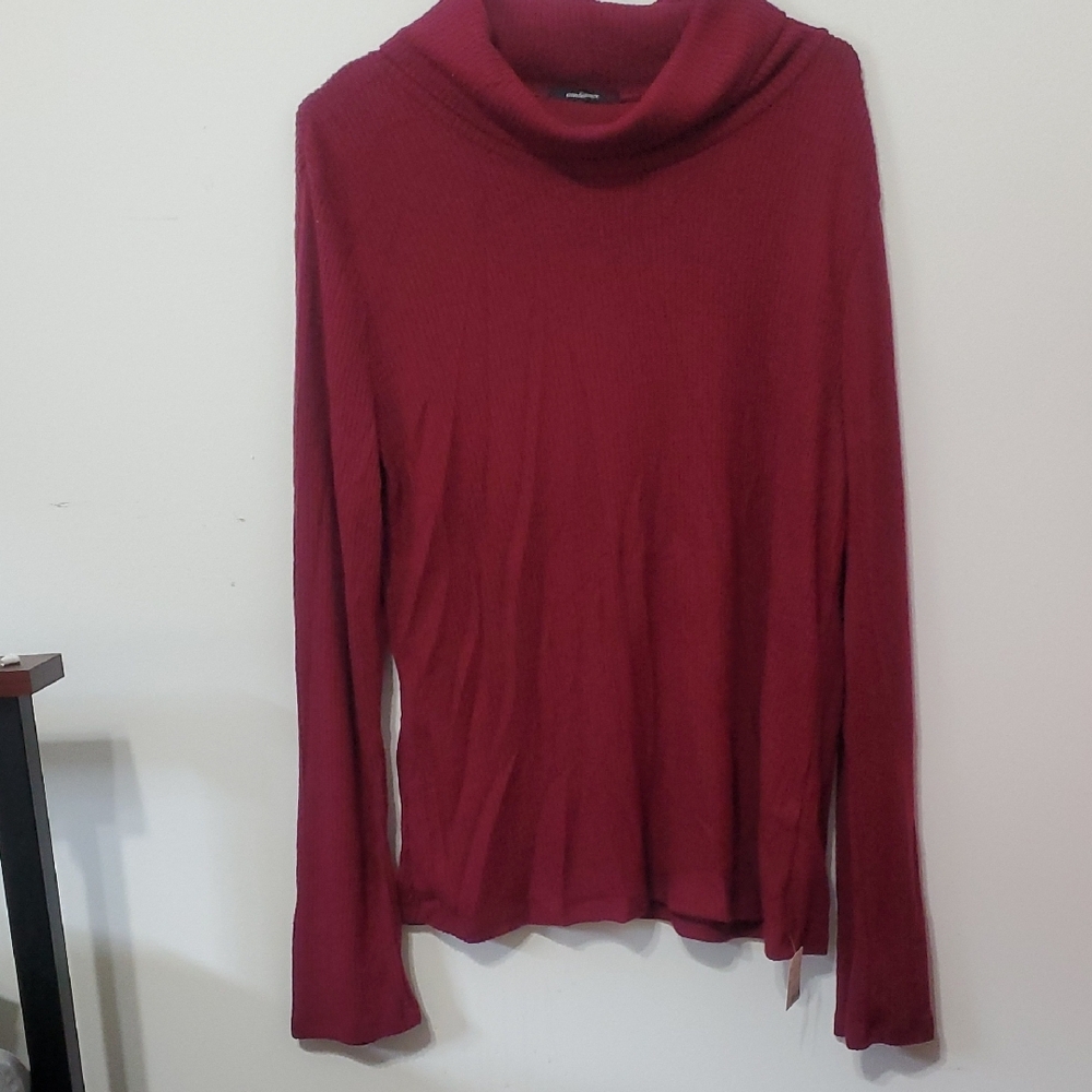 Burgun Cowl Turtleneck Sweater with Slim Fit